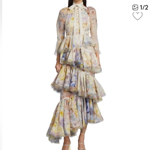 Zimmermann Dresses & Skirts - Zimmermann Pastel High Low Dress